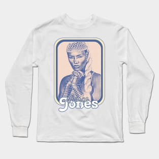 Grace Jones // Retro 80s Aesthetic Fan Design Long Sleeve T-Shirt